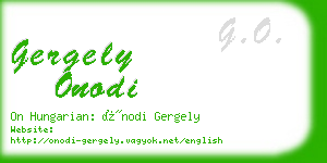 gergely onodi business card